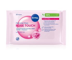 NIVEA Micellar Rose Touch lingettes démaquillantes micellaires visage 25 pcs