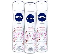 NIVEA Miracle Garden Lot de 3 déodorants en spray à la fleur de cerisier 3 x 150 ml