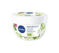 NIVEA NATURALLY GOOD Crème hydratante multi-usage 3-en-1 (1 x 200 ml), Crème de jour enrichie en Aloe Vera Bio, Soin corps, visage et mains hydratation 24H