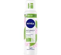 NIVEA NATURALLY GOOD Déodorant Atomiseur EcoAir® Thé Vert (125 ml), Efficacité 24H, Compressé Naturel, 95% d'Ingrédients d'Origine Naturelle