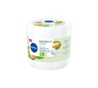 NIVEA NATURALLY GOOD Family Care Crème multi-usage pour toute la famille (1 x 450 ml), Crème 3-en-1 enrichie en huile d’amande douce 100% naturelle, Soin visage corps et mains