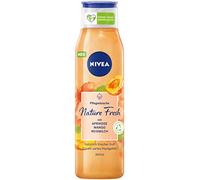 NIVEA Nature Fresh Douche nourrissante abricot 300 ml Gel douche nettoyant doux avec formule sans microplastique, soin de douche végétalien avec parfum fruité