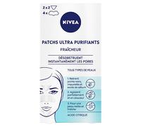 NIVEA - Patch Visage Ultra Purifiant Fraîcheur - Désobstrue Les Pores - Retire Points Noirs, Impuretés & Excès De Sébum - Peau Purifiée, Nette & Fraîche - Acide Citrique - Tous Types De Peaux - x 6