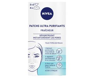 NIVEA Patchs visage ultra purifiants, Fraîcheur, 6 patchs