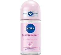 NIVEA Pearl & Beauty Déodorant à bille anti-transpirant qui protège 72 h de la transpiration et des odeurs corporelles, aux extraits de perles et à l'huile d'avocat (50 ml)