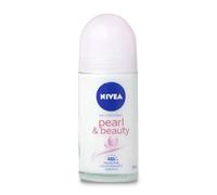 NIVEA Pure Pearl & Beauty Deo Roll On (50 ml) Rouleau anti-transpirant pour les peaux des aisselles, déodorant 48 h avec protection antibactérienne