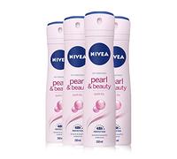 NIVEA Pearl & Beauty Lot de 4 déodorants anti-transpirants 150 ml
