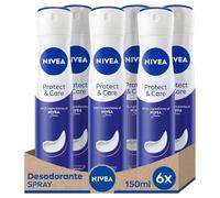 Nivea Protect & care Déodorant Spray, 6 boîtes de 150 ml