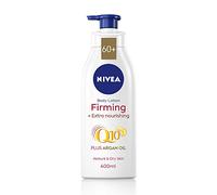 NIVEA Q10 60+ Lotion corporelle pour peaux matures (400 ml), crème raffermissante nourrissante avec Q10 et huile d'argan, crème hydratante NIVEA 72H pour peaux vieillissantes et matures