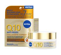 NIVEA Baume Riche Jour & Nuit Q10 Anti-Rides Collagène Expert - Visage, Cou, Décolleté - Réduit les Rides Profondes & Retient l'Hydratation - Peptides de Collagène & Céramide - Peaux Matures - 50 ml