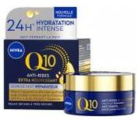 NIVEA Q10 Soin de Nuit Extra Nourrisant (1x50 ml), crème anti rides enrichie en Q10 pur & Huile d'Argan, crème anti-âge nourrissante, soin hydratant visage peaux sèches à très sèches