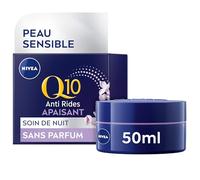 NIVEA Soin de nuit anti-rides Q10 pur & extrait de réglisse – Peaux sensibles – 50 ml