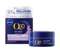 NIVEA Soin de nuit anti-rides Q10 pur & extrait de réglisse – Peaux sensibles – 50 ml