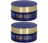NIVEA Q10 Crème de Nuit Anti-Rides + Ultra-nourrissante De 2x50 ml