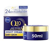 NIVEA Q10 Crème de nuit hydratante anti-rides et anti-rides avec huile d'argan 50 ml