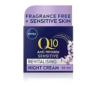 NIVEA Q10 Crème de nuit revitalisante anti-rides pour peaux sensibles 50 ml
