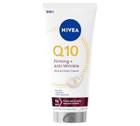 NIVEA Q10 Crème hydratante raffermissante et anti-rides pour le cou et la poitrine 200 ml, crème raffermissante pour réduire les rides et ridules, crème pour le cou formulée avec Q10, créatine et