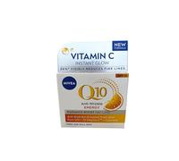 NIVEA Q10 Energy Soin de jour anti-rides SPF 15 (50 ml) pour le visage avec Q10 et vitamine C+E, crème de jour anti-rides pour une peau rayonnante et plus ferme