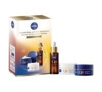 NIVEA Q10 Kit de soin du visage anti-rides Power - Coffret cadeau avec crème de jour (50 ml), crème de nuit (50 ml) et sérum double action (30 ml) - Kit de soin anti-âge