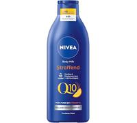 NIVEA Q10 Lait corporel raffermissant pour une peau plus ferme et une élasticité améliorée en 10 jours, crème pour le corps avec 99,5% de Q10 pur, vitamine C et agréable parfum d'orange (400 ml)
