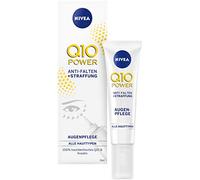 NIVEA Q10 Soin contour des yeux anti-rides et tonifiant (15 ml), crème pour les yeux contre les cernes, crème hydratante au Q10 et à la créatine pour la zone sensible du contour des yeux