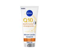 NIVEA Q10 Sérum raffermissant + énergisant pour le corps (200 ml), crème hydratante 72 h avec vitamine C et acide hyaluronique, crème raffermissante pour le corps pour une peau plus ferme et énergisée