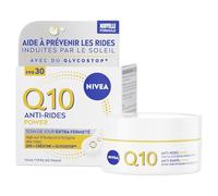 NIVEA Q10 Soin de Jour Visage Anti-Rides Power, SPF 30, 50 ml | Crème de jour anti-rides à la créatine et au GLYCOSTOP, hydrate, raffermit, réduit les rides et protège du soleil