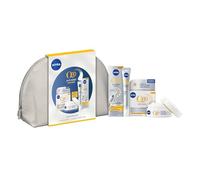 NIVEA Q10 Trousse Anti Rides Power (1pce), Trousse de toilette Combleur de rides & Soin de jour FPS30, Routine visage anti rides, Coffret cadeau crème hydratante visage Q10 Pur & Acide Hyaluronique