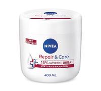 NIVEA Repair & Care Crème à l'urée (400 ml), crème hydratante en profondeur, hydrate la peau sèche avec de l'urée et de la glycérine pendant 72 heures, idéale pour le corps, les mains et le visage
