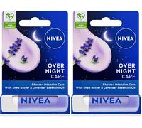 NIVEA Rouge à lèvres soins soins du jour au lendemain 4,8 g (Lot de 2)