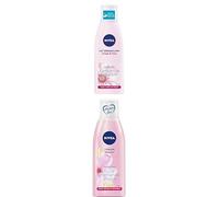 NIVEA - Routine Soin Visage - Lait Démaquillant & Lotion Tonique - Nettoie, Démaquille, Apaise - Peau Souple, Douce Et Fraîche - Amande Douce Et Camomille - Peaux Sèches Et Sensibles - 2 x 200 ml