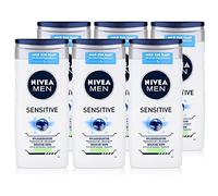NIVEA Sensitive for Men Lot de 6 flacons de douche de soin (6 x 250 ml)