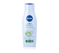 NIVEA Shampoing et après-shampoing Express 2 en 1, soin intensif avec sérum à l'aloe vera et brillant, shampooing et après-shampoing pour soins en temps express (400 ml)