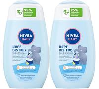 NIVEA Shampoing et bain pour bébé - Tête à pieds - 200 ml (Lot de 2)
