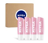 NIVEA SHIMMER LIP CARE HYDUTRIZINE LIP BALM Stick avec du beurre de karit et de l'huile de jojoba 4 paquet de b tons de 0,17 oz