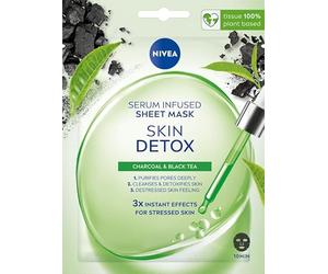 NIVEA SKIN DETOX Masque en feuille avec sérum détox, 1 pc