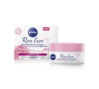 NIVEA Soft Rose Crème de jour 24 h (50 ml), soin du visage à l'eau de rose et à l'hyaluron, crème légère pour le visage pour une peau lisse et délicate, crème hydratante