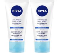 NIVEA Soin de Jour Hydratant SPF15 Peaux Normales Crème De 2x50 ml