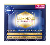 NIVEA - Soin Nuit Anti-taches Unifiant pour un Teint Lumineux et Éclatant (Pot 50mL) L'unité