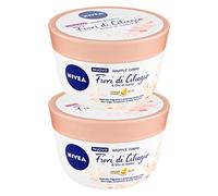Nivea Soufflé Kirschblüten, Körpercreme, feuchtigkeitsspendend, leichte und sanfte Textur mit Jojoba-Ölperlen, glatte und samtige Haut-Effekt, 2 Dosen à 200 ml