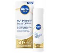 NIVEA SUN Sérum Primer 2en1 UV Acide Hyaluronique SPF 50+ Sans parfum 30 ml