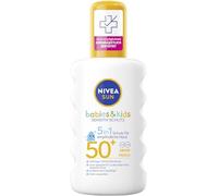 NIVEA SUN Babies & Kids Sensitiv Schutz Spray solaire SPF 50+, crème solaire extra imperméable pour enfants, protection solaire non parfumée, même pour les peaux sujettes à l'eczéma (200 ml)