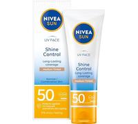Nivea Sun Crème matante de peau de couleur de peau de nivellement de visage avec la protection élevée, Spf 50, 50 ml