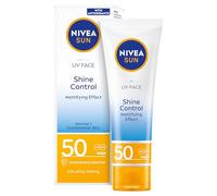 NIVEA SUN Crème solaire pour le visage, SPF50, UVA/UVB, Hydratante, Contrôle de la brillance, 50 ml