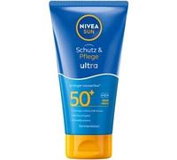 NIVEA SUN Crème solaire SPF 50+, 3 x protection solaire instantanée imperméable contre les rayons UVA/UVB, 48 heures d'hydratation avec vitamine E, ultra lotion de protection et de soin (150 ml)