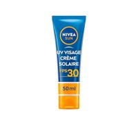 NIVEA SUN Crème Solaire UV Visage Essentiels FPS 30 (1 x 50 ML), Protection Solaire hydratante, Écran Solaire Anti UVA/UVB pour Tous Types de Peaux