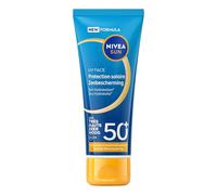 NIVEA SUN - Crème Solaire Visage FPS50+ Essentiel - Nourrit & Hydrate - Vitamine E - Texture Respirante & Ultra-Légère - Fini Invisible - Tous Types de Peaux - 40 ml