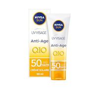 Nivea Sun UV Visage Anti-Âge Q10 Crème Solaire IP50 Peaux Normales Et Sèches 50ml