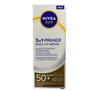 NIVEA SUN Fluide Solaire 2 En 1 Primer & Sérum UV, SPF 50+, (30 ml) Neuf (221)