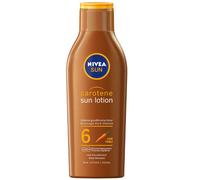 NIVEA SUN - Lait Solaire Bronzage Intense FPS 6 - Protection & Teint Hâlé - Extrait De Carotène & Vitamine E - Sans Autobronzant - Formule Légère & Non Grasse - Peaux Normales - 200 ml